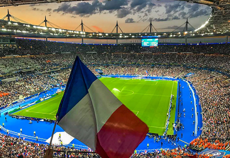 Stade de France während eines Fußballspiels