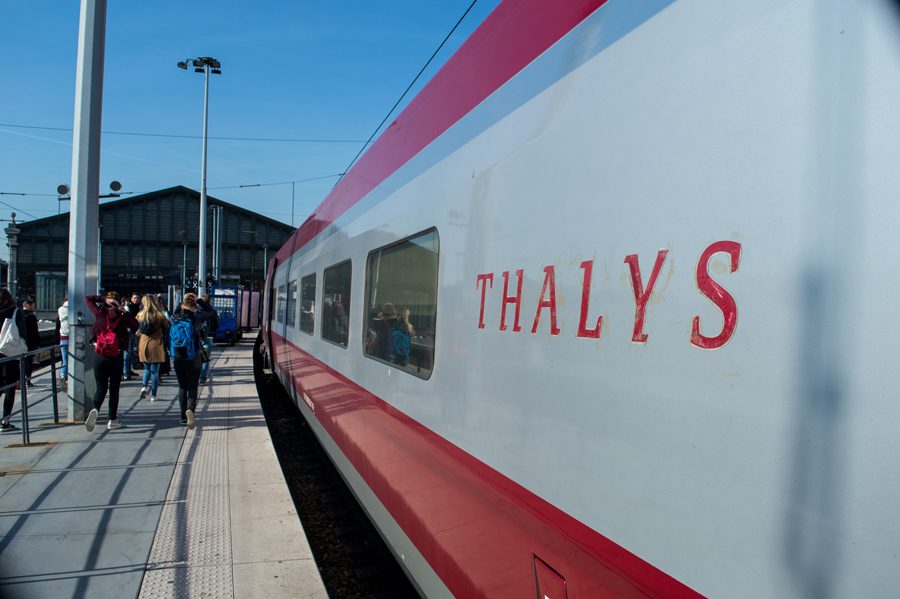 Thalys am Gare du Nord in Paris