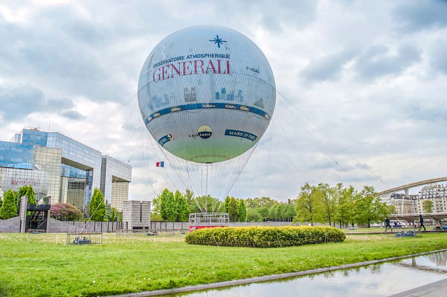 ballon generali Heißluftballon paris Parc André Citroën