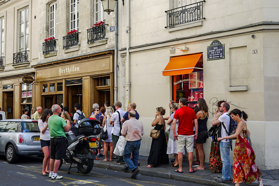 Warteschlange bei Berthillon