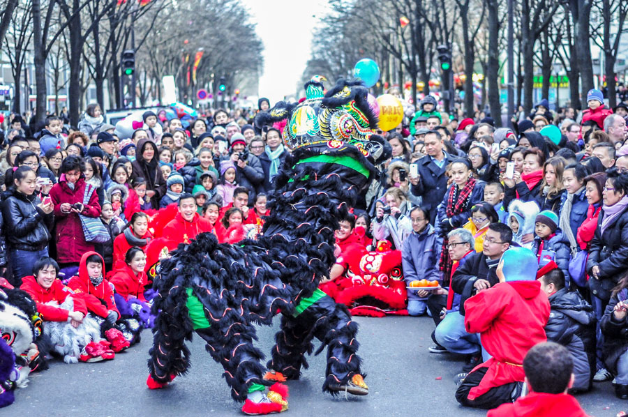 Chinatown und Chinesisches Neujahr belleville