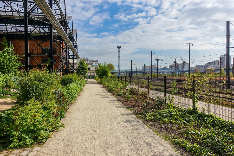 Halle Pajol, Jardins Rosa-Luxemburg ©