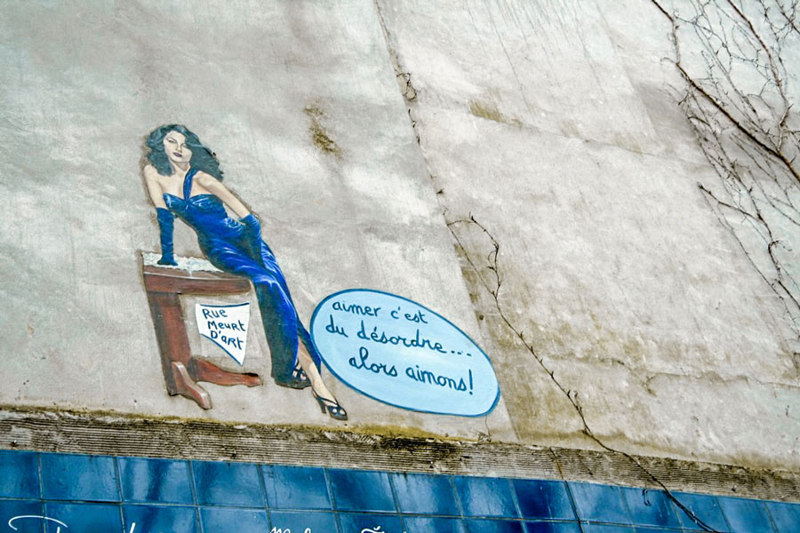 Die Liebeswand in Paris Montmartre