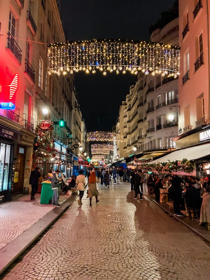 Montorgueil-Straße Weihnachten
