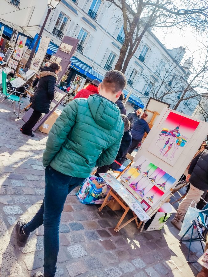 Der Malerplatz in Montmartre