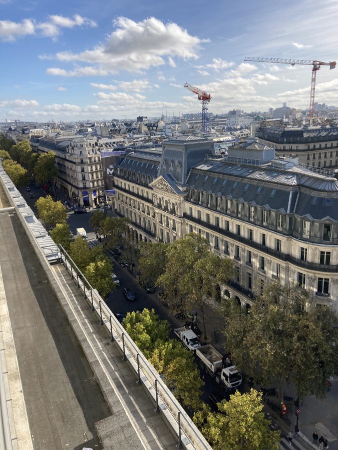 Blick auf Paris von Galeries Lafayette