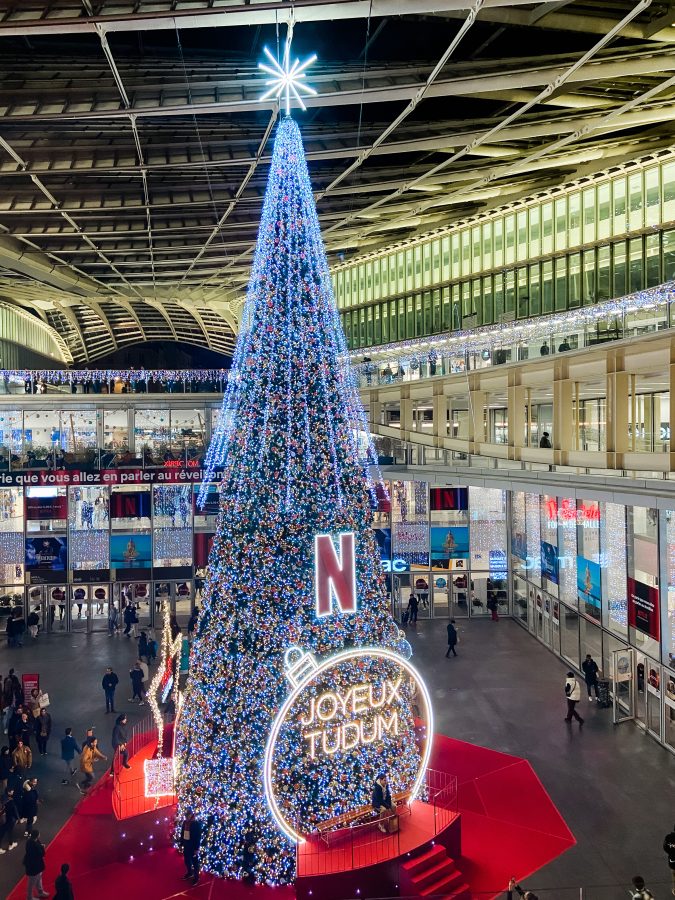 Weihnachten Das Einkaufszentrum Les Halles
