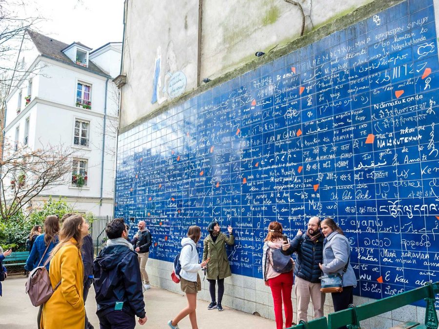 Liefdesmuur Parijs Muur van de Liefde Montmartre