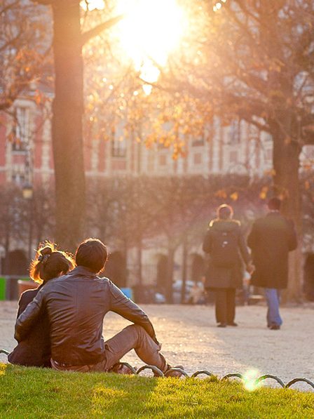 Der Place des Vosges ist ein romantischer Ort.