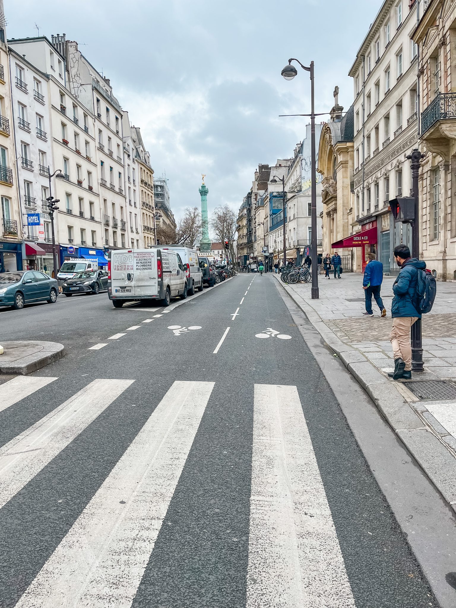 Fahrradwege in Paris sicher
