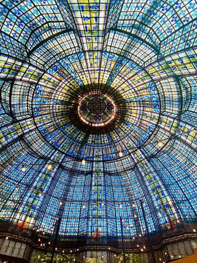 Die Kuppel des Kaufhauses Au Printemps Haussmann, eines der schönsten Kaufhäuser in Paris