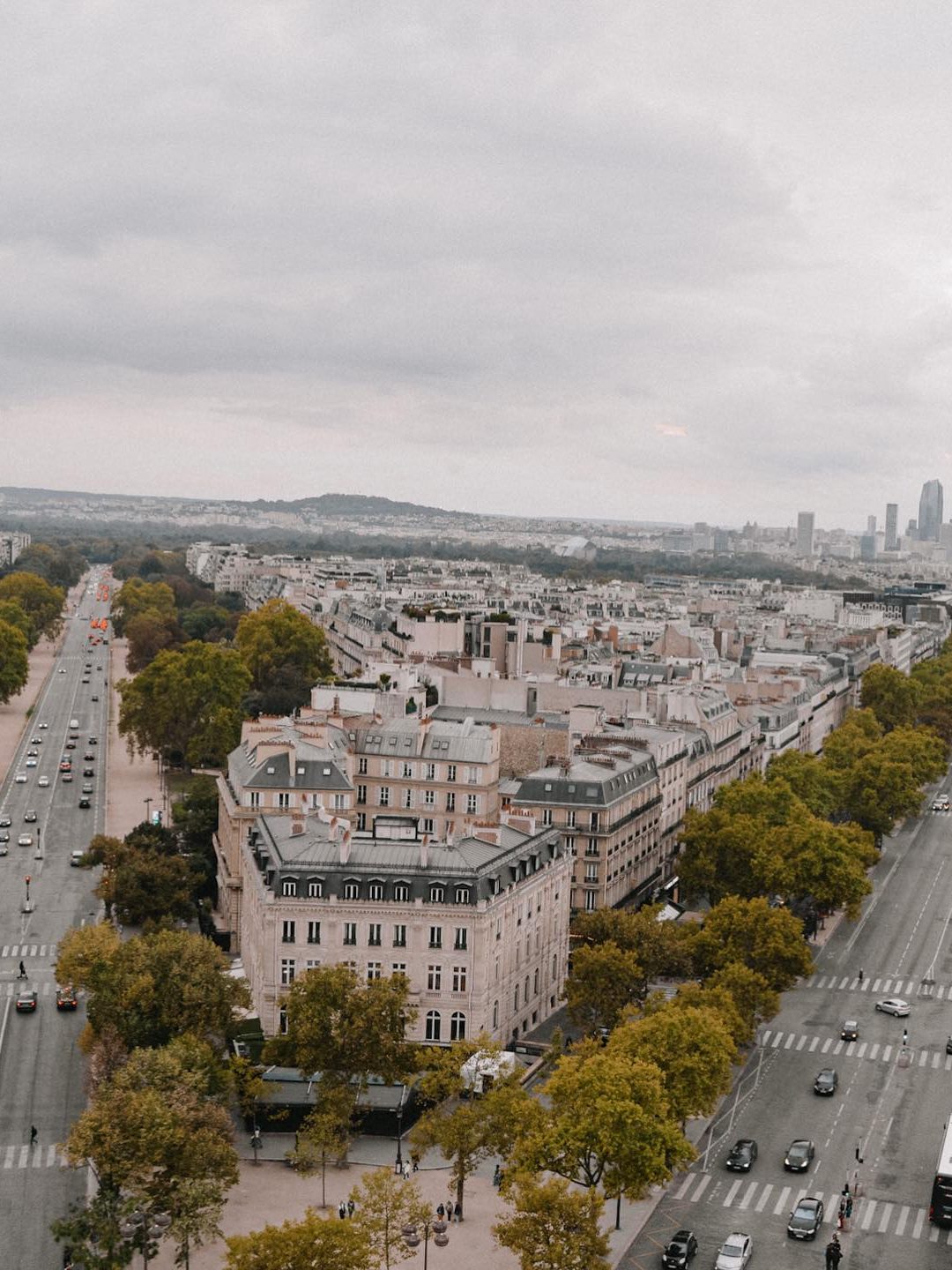 Aussicht vom Arc de Triomphe
