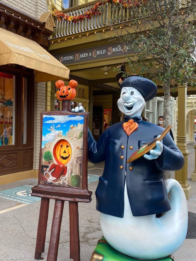 Die Geister in der Main Street U.S.A. halloween im disneyland paris